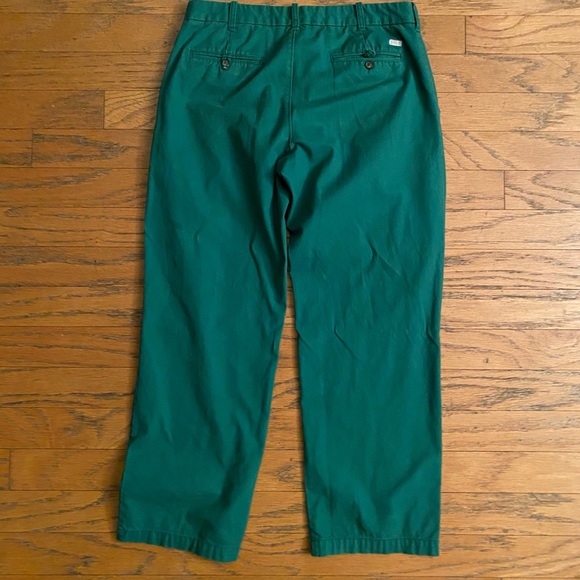 Izod Saltwater 36 x 32 Flat Front Pants GREEN - Picture 2 of 3